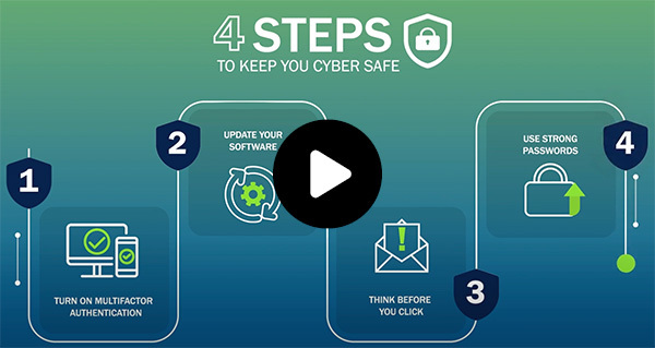 4 steps to keep you cyber safe