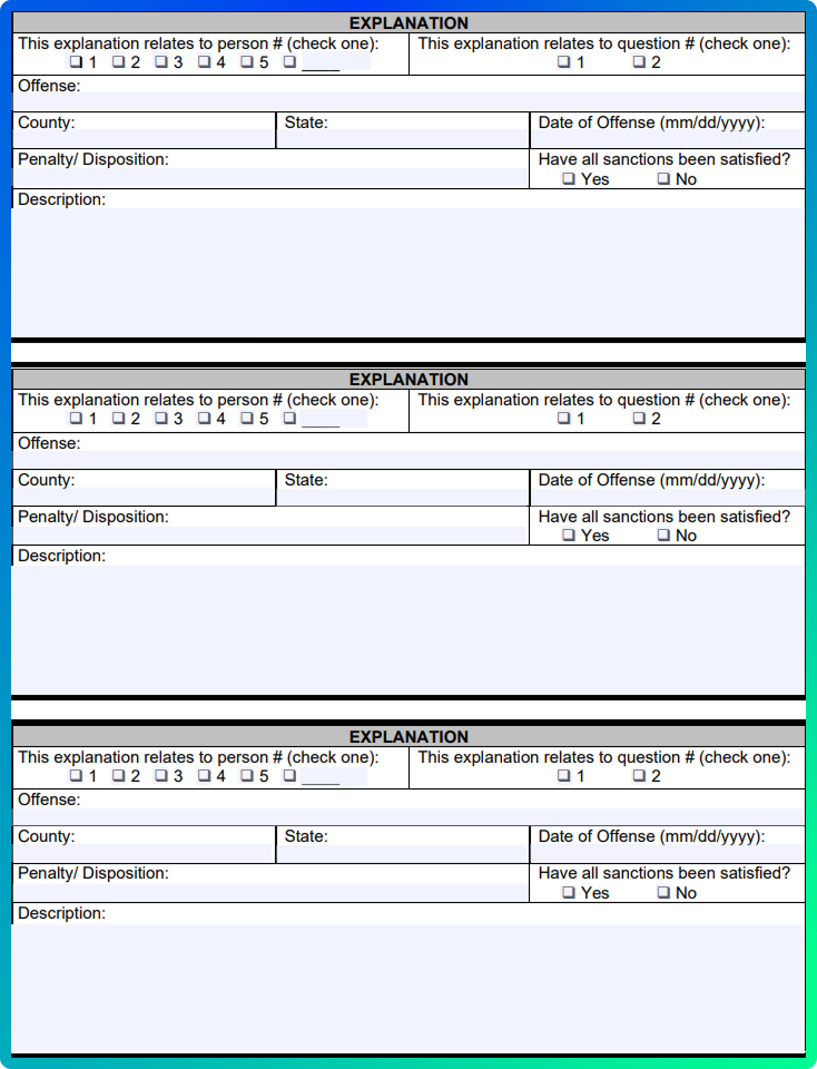 DBPR CILB 6-B repeatable Explanation sections