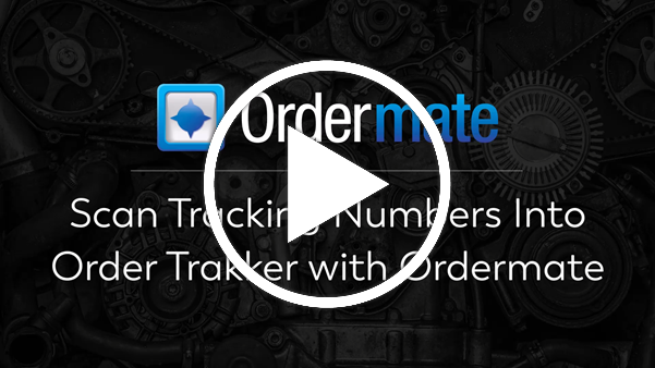 Video thumbnail image for Scan Tracking Numbers Into Order Trakker with Ordermate