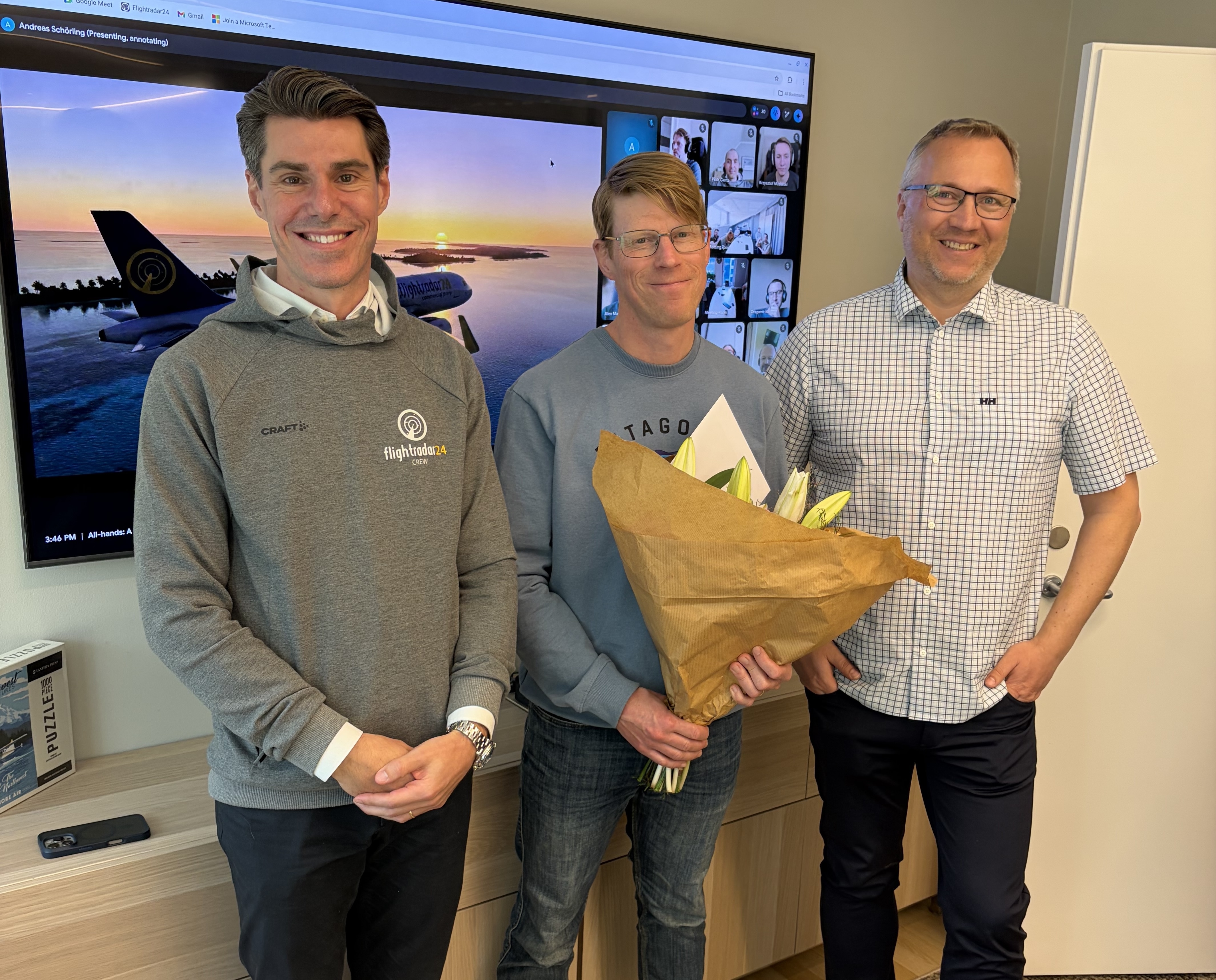 from left, Andreas Schorling, Fredrik Lindahl, Mikael Robertsson
