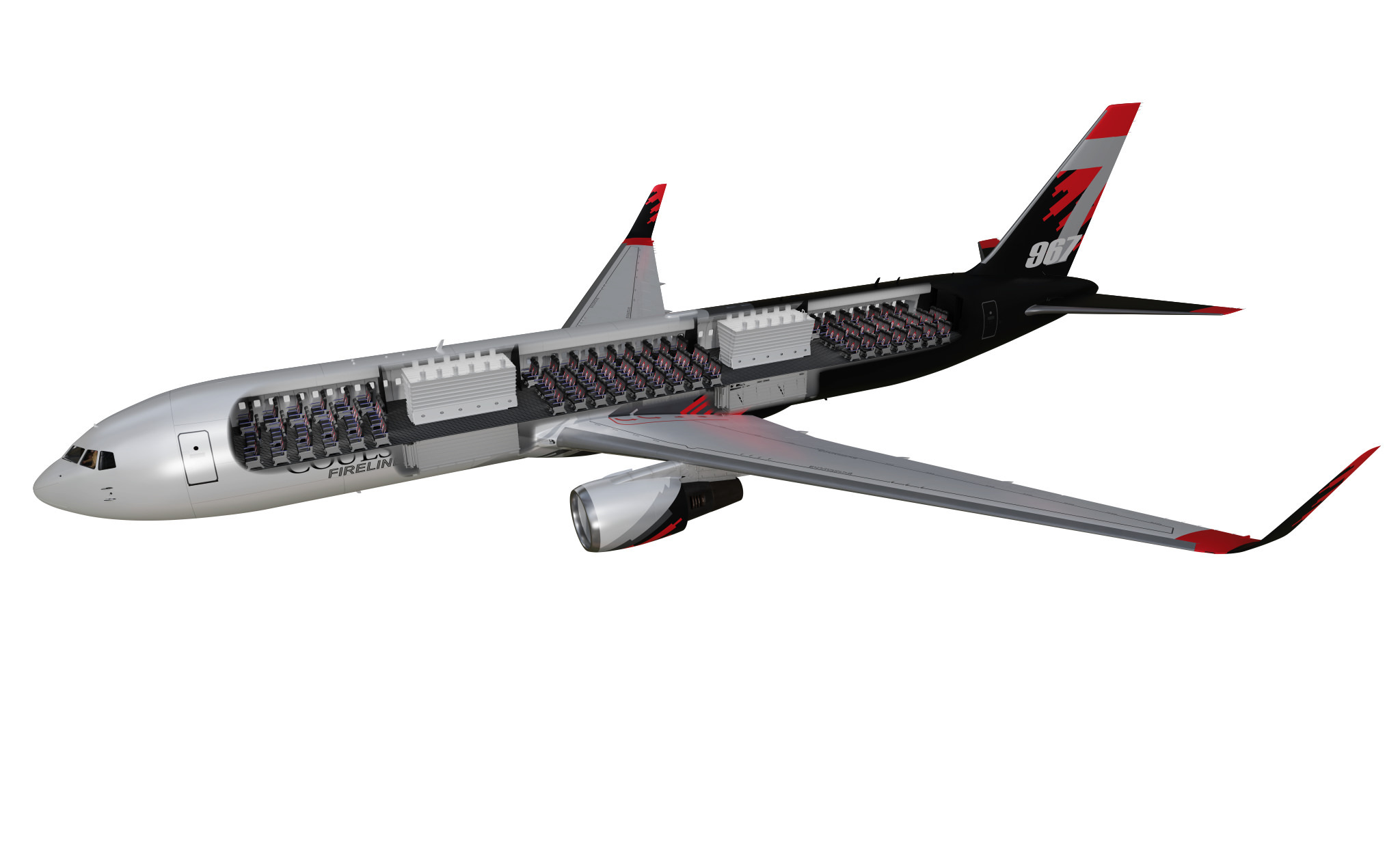 Coulson rendering of 767 Fireliner