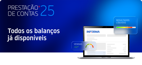Prestação de Contas 2025 - Novos balanços já disponíveis
