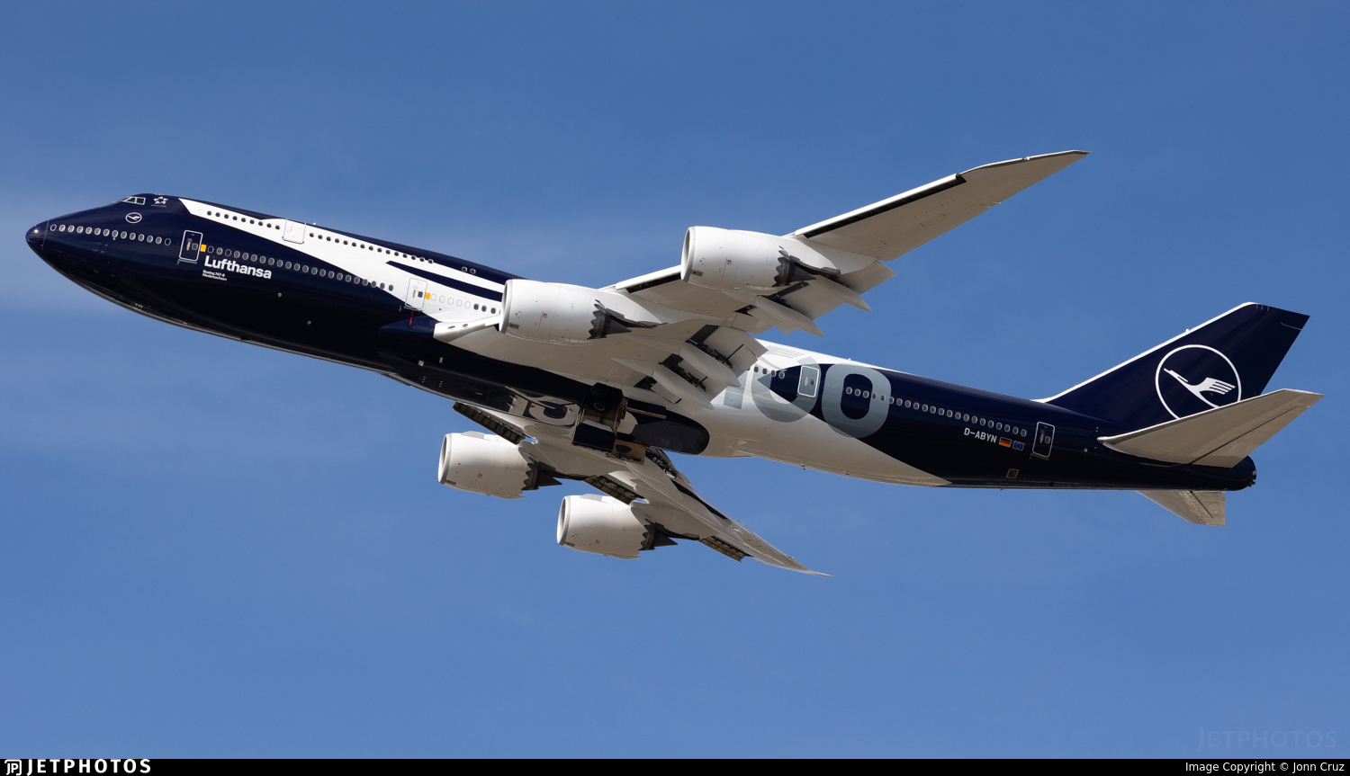 Lufthansa 100th anniversary livery 747