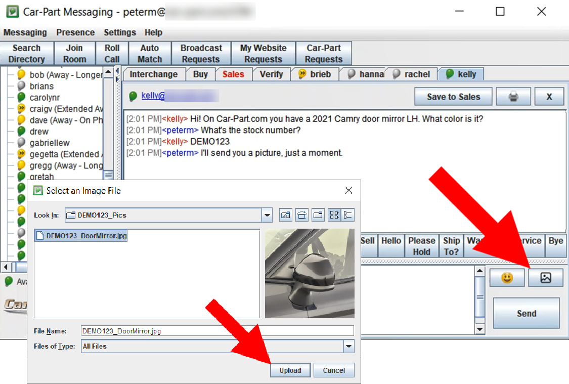 The image button in iCPM