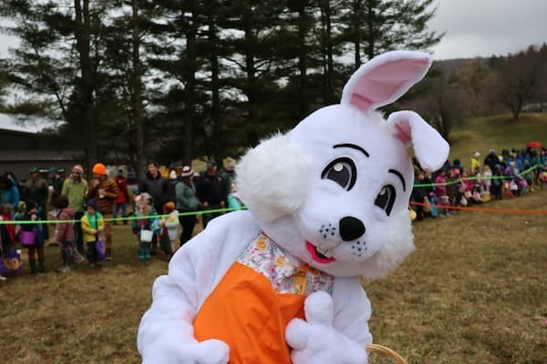Bunny at Mad River Egg Hunt.
