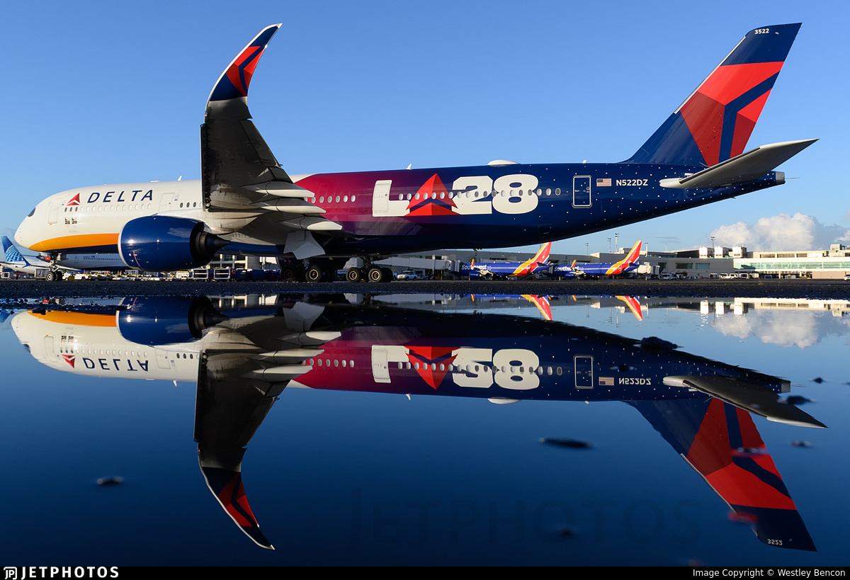 Delta LA28 livery A350