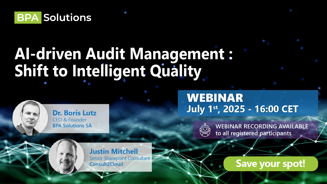 WEBINAR AI-driven audit management
