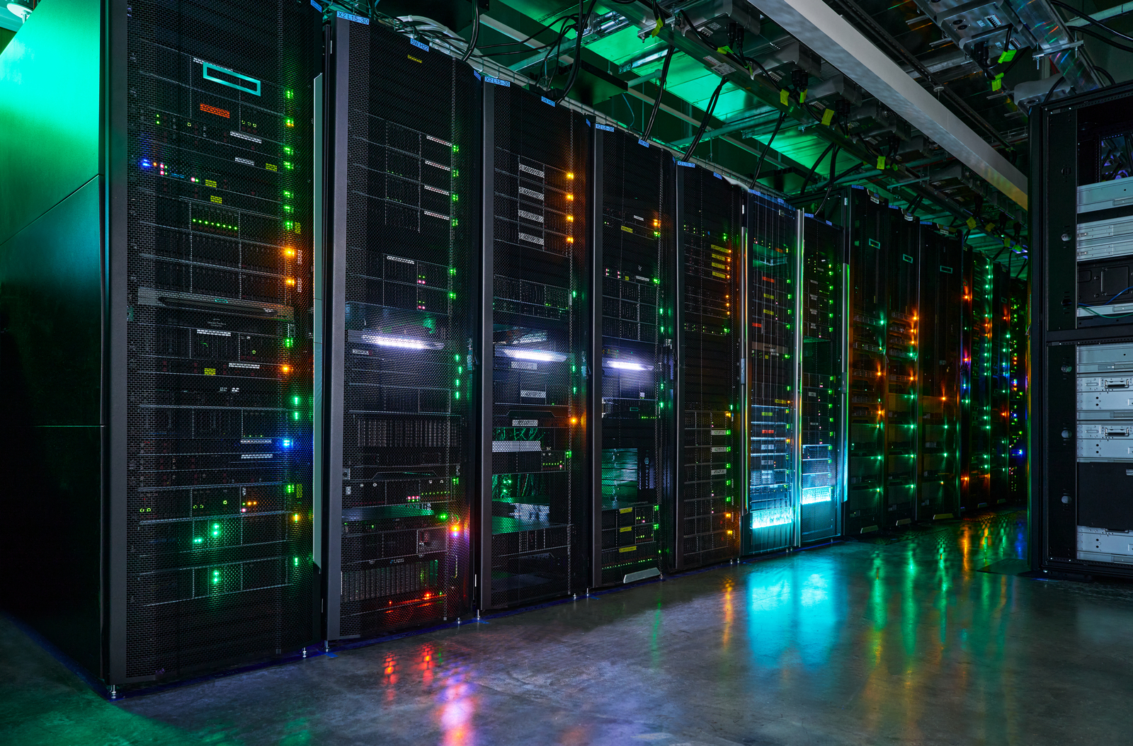 a datcenter ull of servers and storage systems