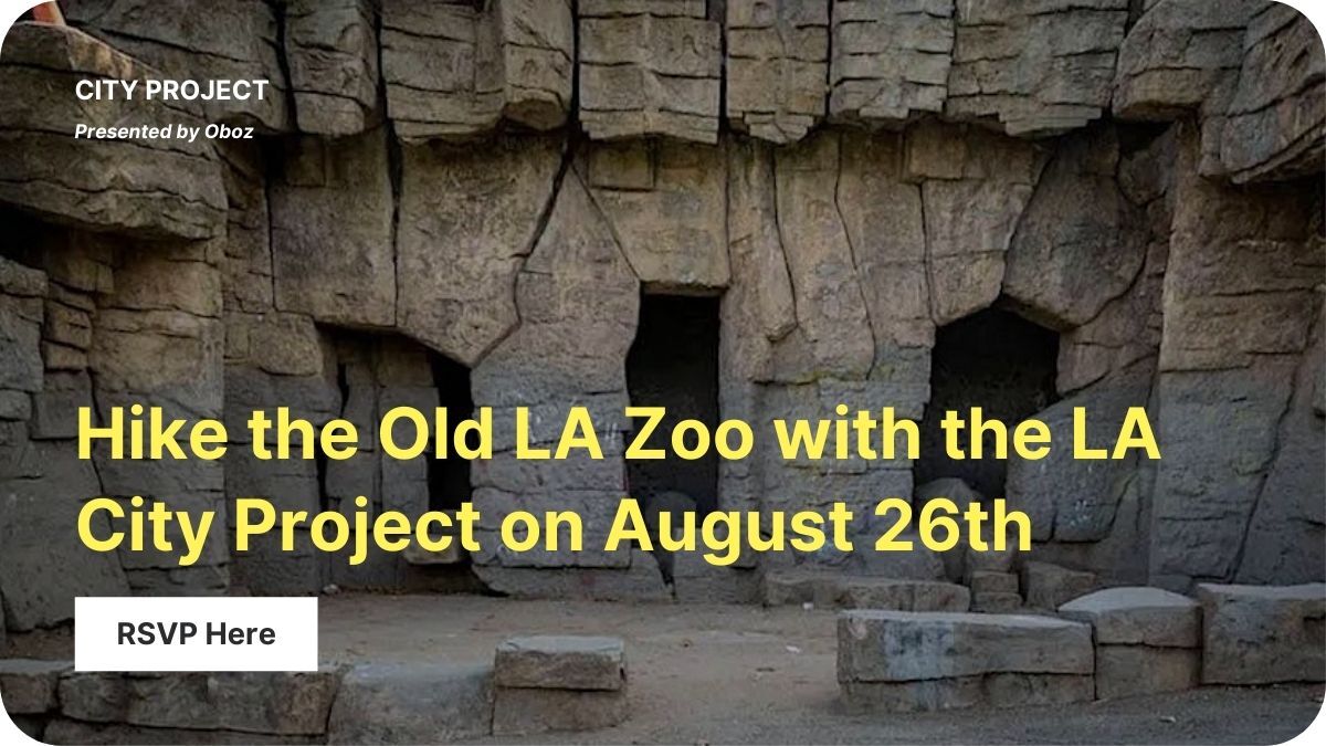 Fake stones create an enclosure that was once lived in by a zoo lion.